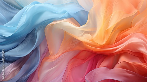 Background multicolored silk fabric