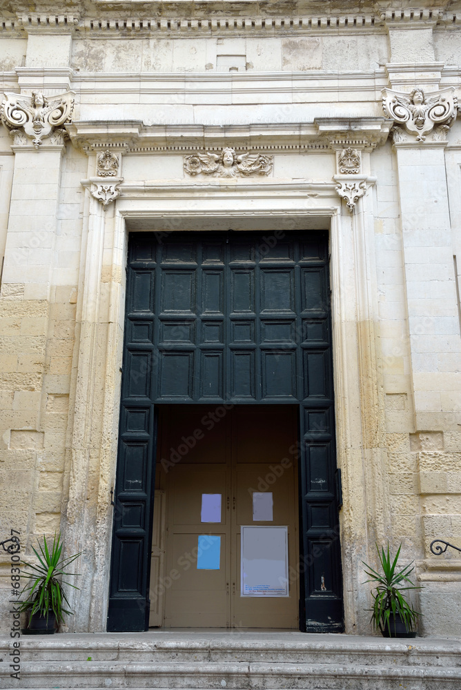 former conservatory of sant'Anna in baroque style Lecce Italy