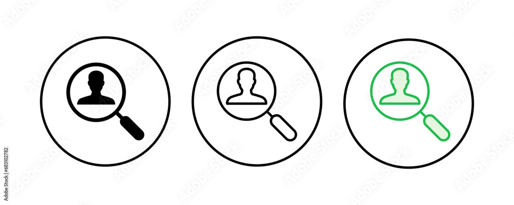 Hiring icon set. Search job vacancy icon. Human resources concept. Recruitment Hiring icon set. Search job vacancy icon. Human resources concept. Recruitment