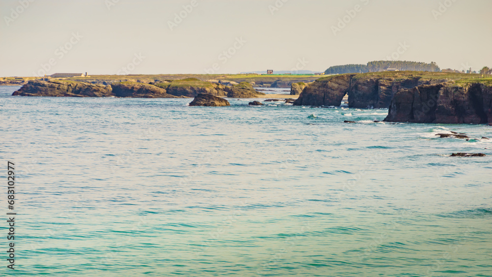 Cathedral Beach in Galicia Spain. Cathedral Beach in Galicia Spain.