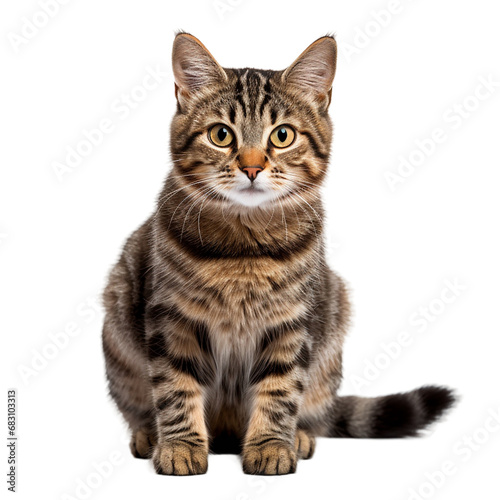 shorthair cat on transparent background PNG image © Png Store x munawer