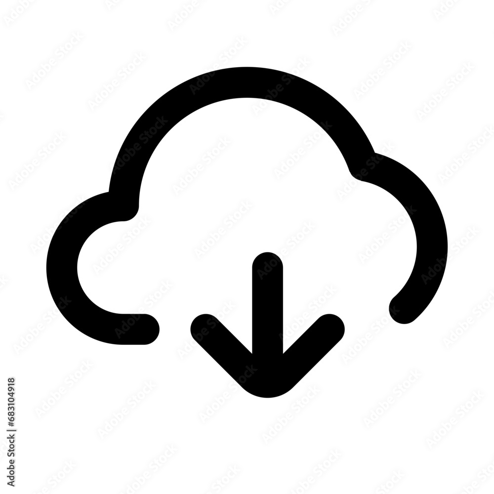 cloud download line icon cloud download line icon