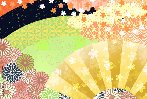 桜　春　和柄　背景