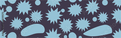 Pattern with gears. Virus illustration in pandemic. Pandemic, epidemic covid-19. Vector illustration. Geometric pattern design. Seamless.