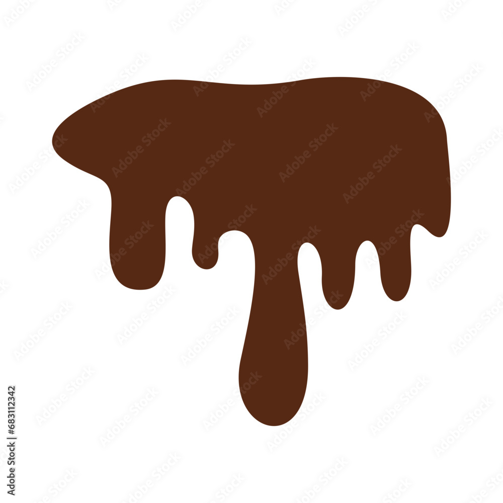 Chocolate Melted Icon Vector Illustration Chocolate Melted Icon Vector Illustration