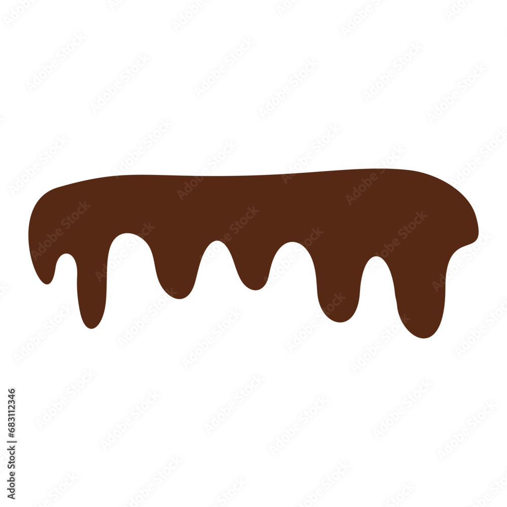 Chocolate Melted Icon Vector Illustration 