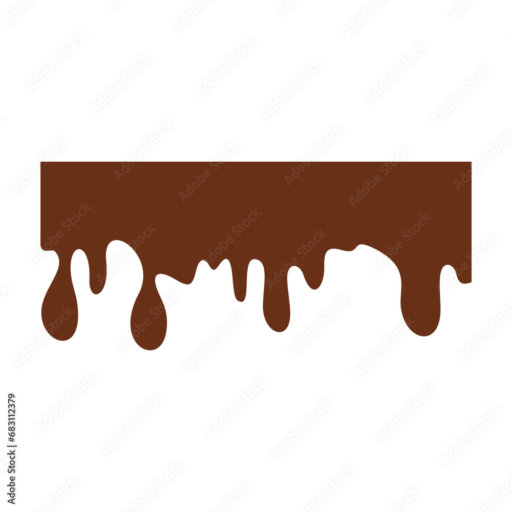 Chocolate Melted Icon Vector Illustration Chocolate Melted Icon Vector Illustration