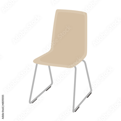 Vektor kursi furnitur nyaman ilustrasi kursi kantor bisnis atau kursi santai terisolasi pada latar belakang putih 