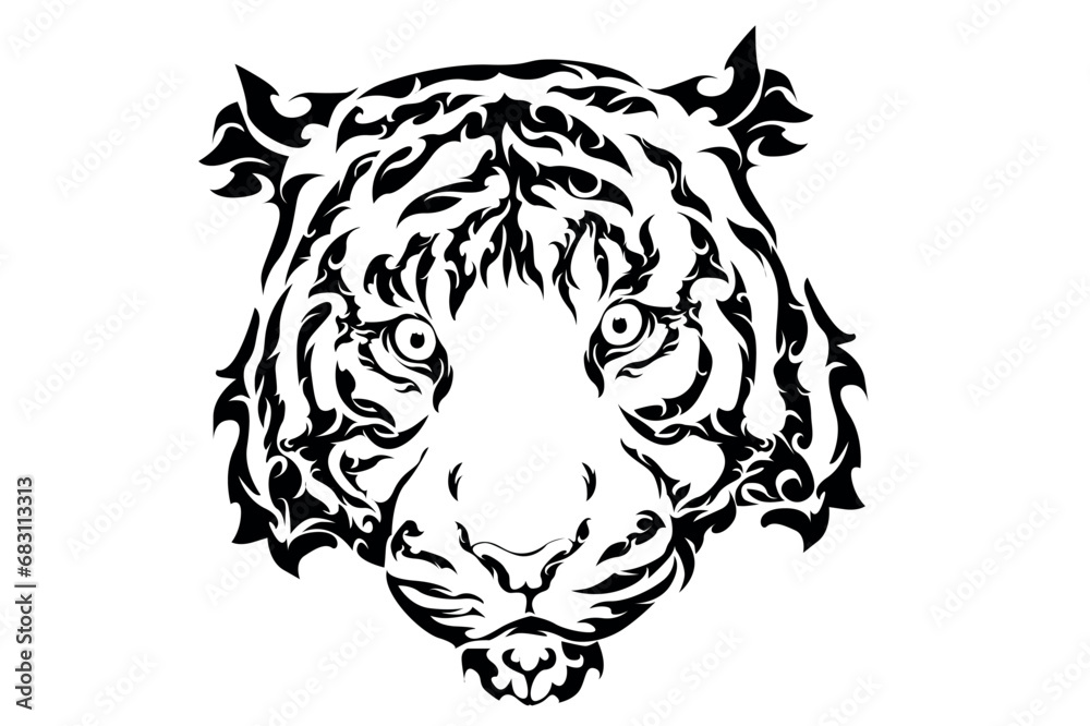 Tiger Face Tattoo Design Tiger Face Tattoo Design