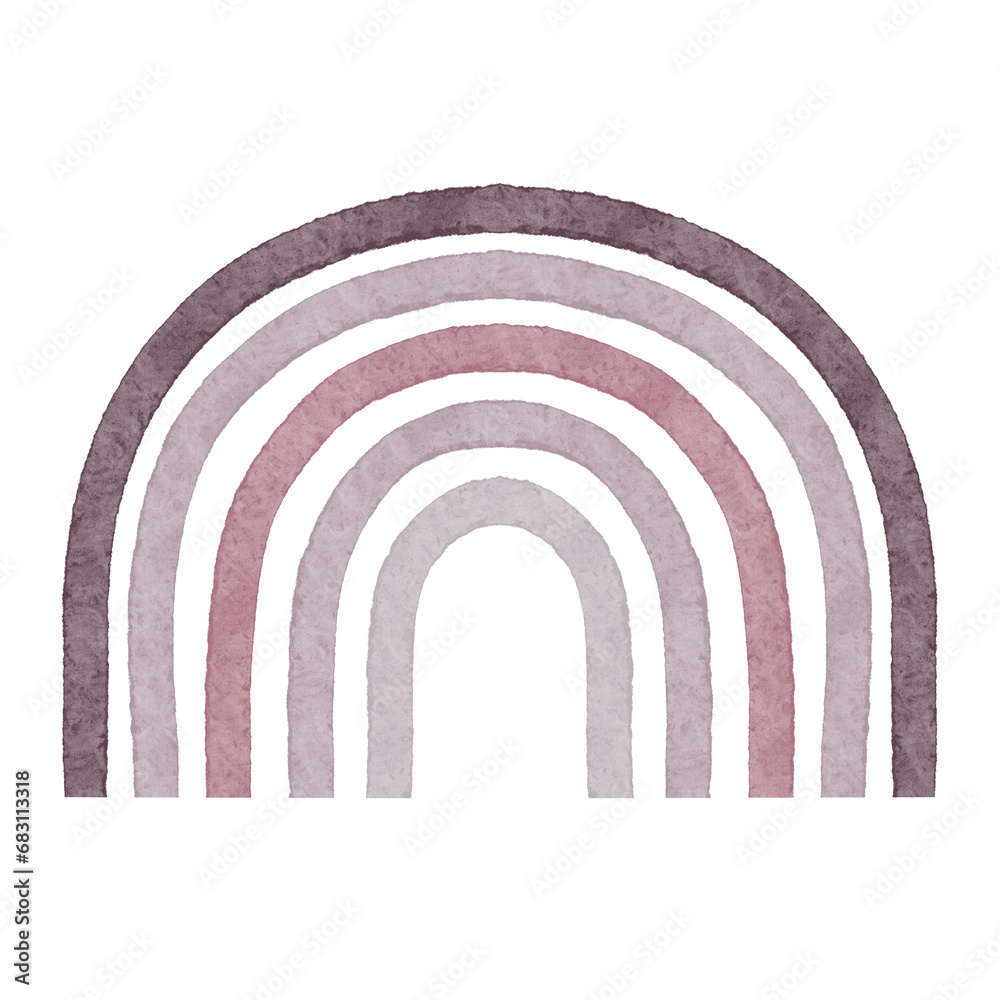 Whimsical abstract boho rainbow element in neutral beige colors for baby shower and wedding invitation decoration, nursery wall art and decals Whimsical abstract boho rainbow element in neutral beige colors for baby shower and wedding invitation decoration, nursery wall art and decals