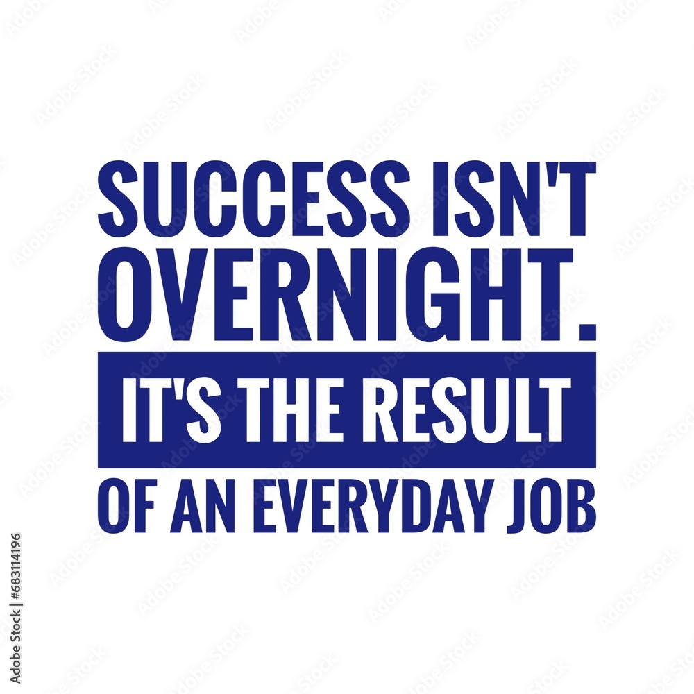 ''Success'' Motivational Quote Illustration