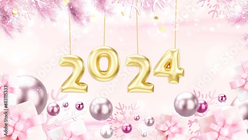 Gold confetti party glitter shimmer lights falling celebration event concept. Happy new year or Merry christmas greeting defocused abstract particles holiday festival on golden background.