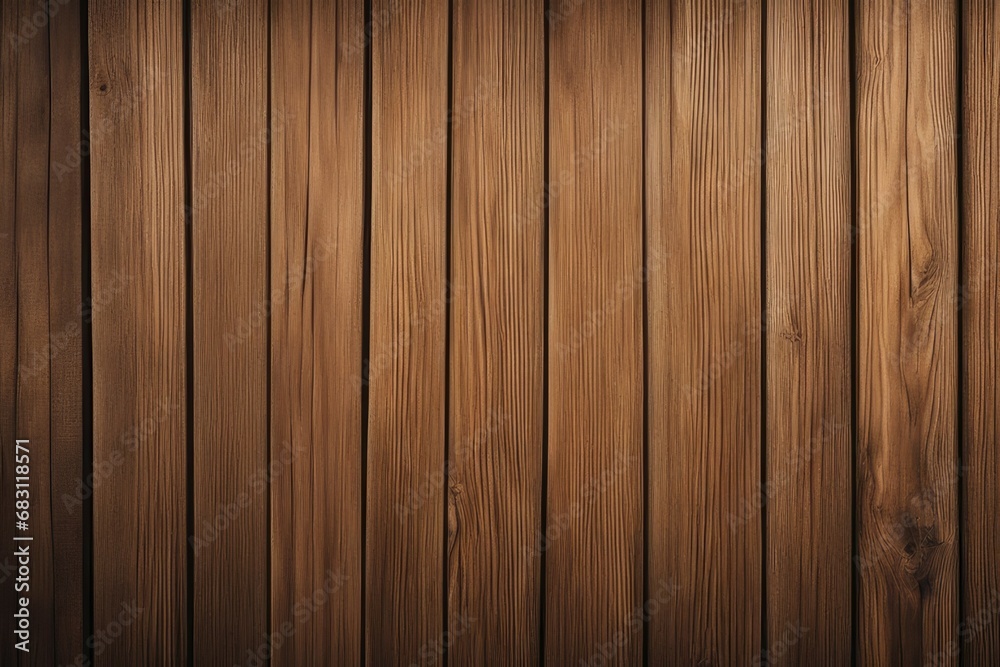 Fototapeta premium light brown wood planks texture dark rough wooden fence surface close up toned background