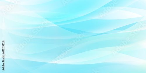 ブルーのウェーブ背景　青い流線の背景素材 photo