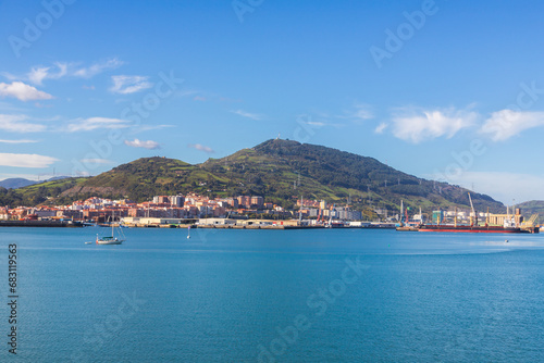 A landscape in Bilbao, Spain