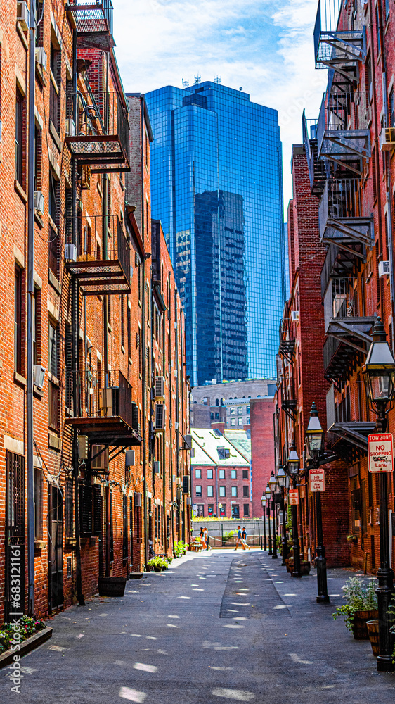 Downtown Boston Urban Alleyway