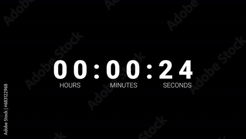 Thirty seconds clock countdown timer from 30 seconds to 0 seconds, Countdown timer count hour minute and second, Countdown clock timer, Countdown timer photo