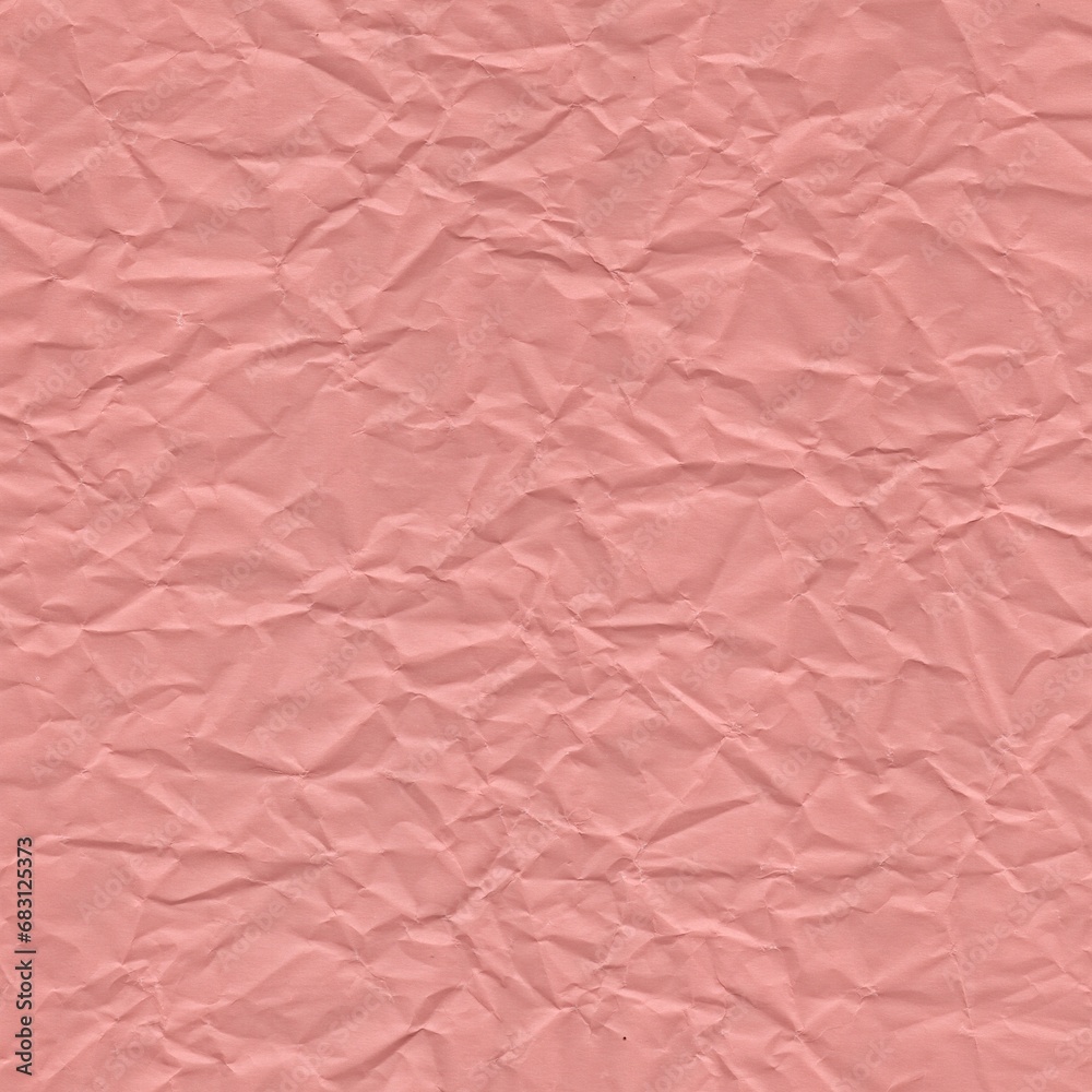 Fototapeta premium peach pink paper crumpled for background