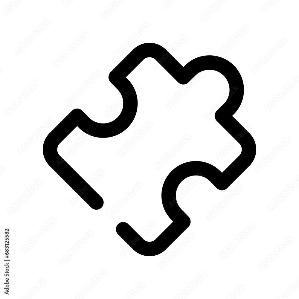 Puzzle icon vector symbol design illustration Puzzle icon vector symbol design illustration