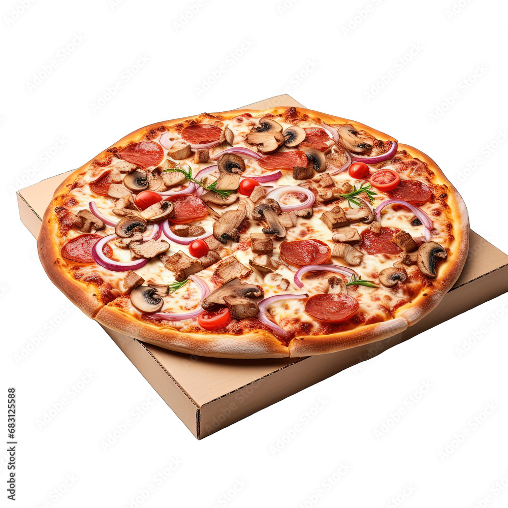 Pizza on Box