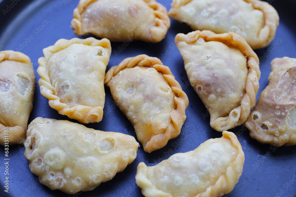 Mini curry puff. Thai dessert Mini curry puff. Thai dessert