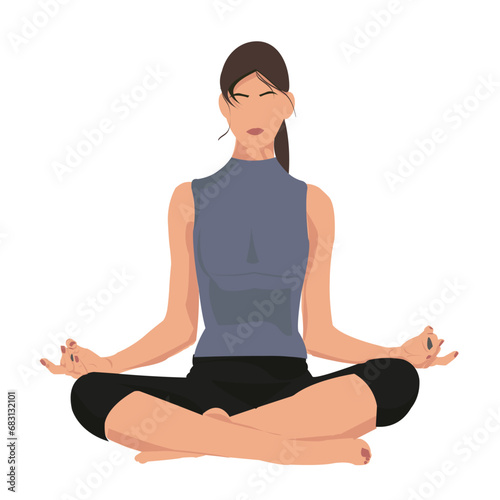YOGA vector illustration