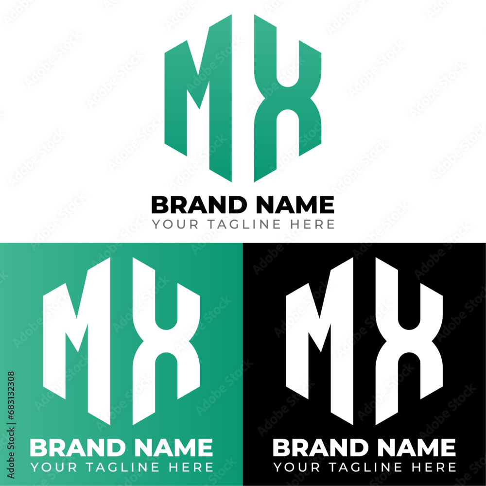 M X Double Letters Polygon Logo, Two letters M X logo design, Minimalist creative vector logo design template M X Double Letters Polygon Logo, Two letters M X logo design, Minimalist creative vector logo design template