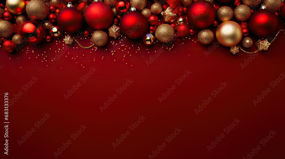 copy space of isolated background with minimal christmas decoration copy space of isolated background with minimal christmas decoration
