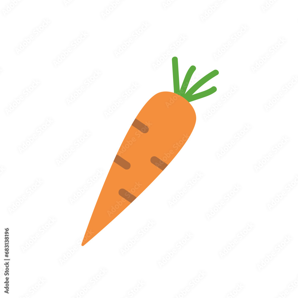 Carrot - simple icon. Flat style design. Vector illustration. Carrot - simple icon. Flat style design. Vector illustration.