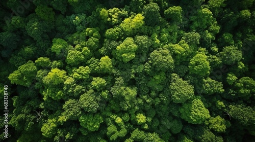 Green forest top view   background 