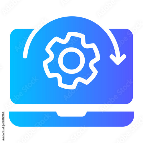 computer settings Gradient icon