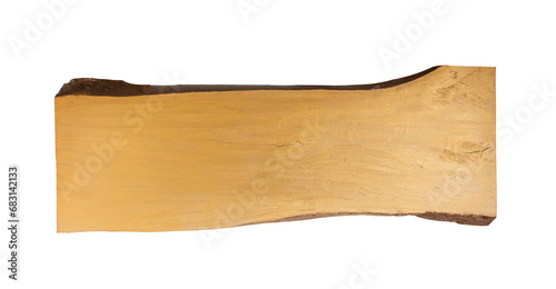 Wood plank isolated on transparent background, PNG Format.