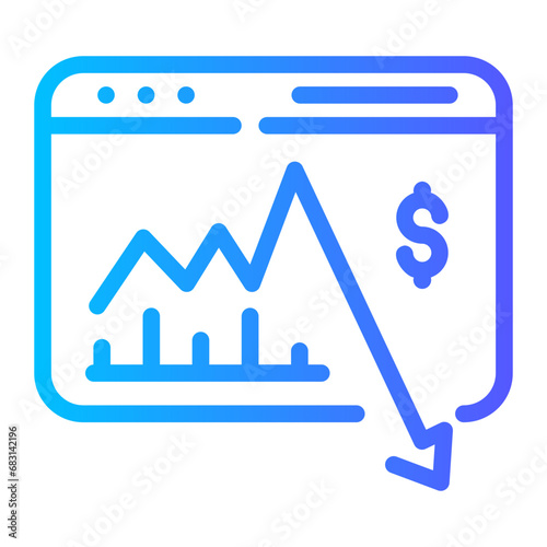 crisis Line Gradient Icon
