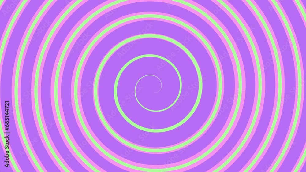 Abstract Loop Animation Rotating Spiral Circle Lines in Cartoon Comic Style Abstract Loop Animation Rotating Spiral Circle Lines in Cartoon Comic Style