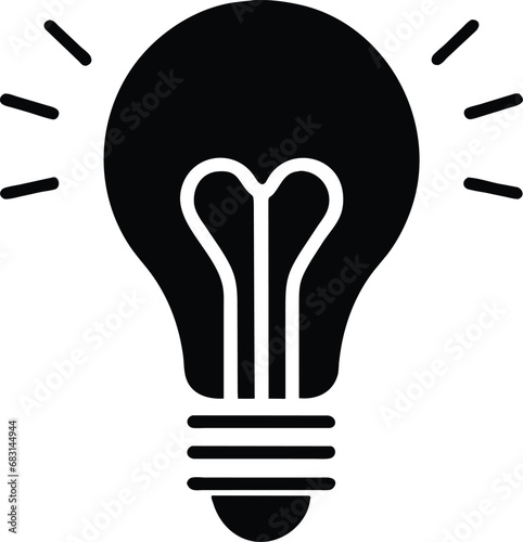An icon that represents a light bulb symbol.