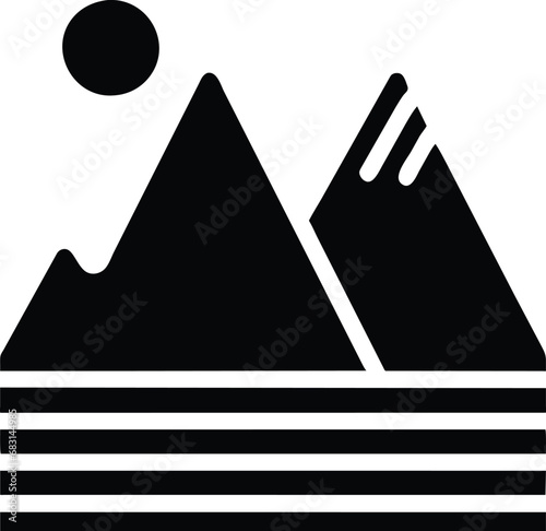 Icon design related to mountain symbols