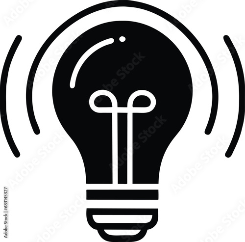 Icons shown related to the light bulb symbol