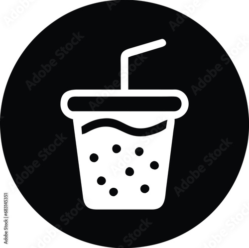 Icon design related to water glass logo symbol.