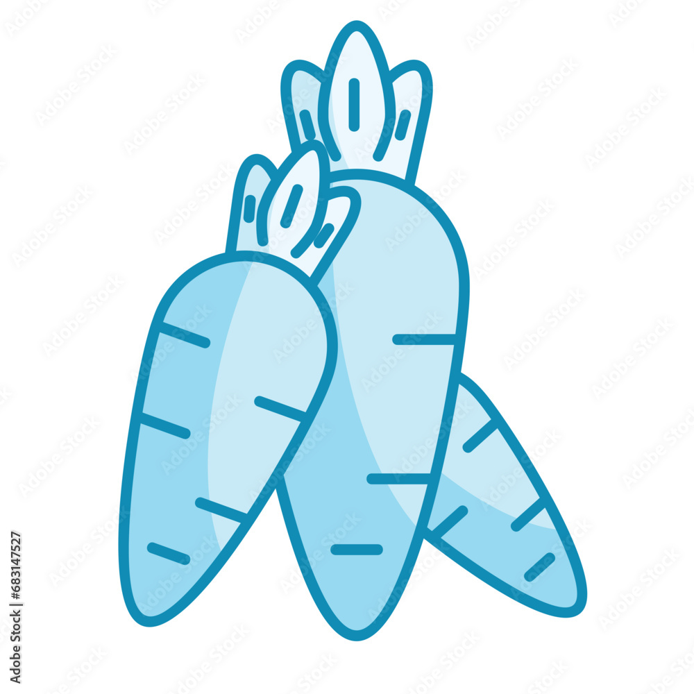 Fototapeta premium Carrots Icon