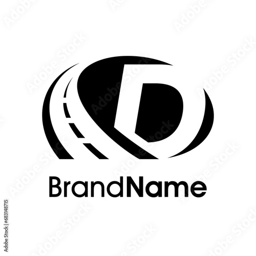 Modern Initial D Road Logo