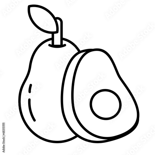 Avocado Icon