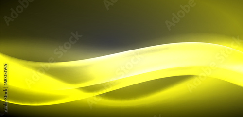 Neon-lit waves surge across background, mesmerizing dance of luminescence and motion. Dynamic backdrop captures essence of energy and modern aesthetics