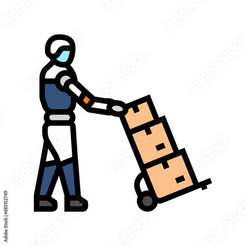last mile delivery color icon vector. last mile delivery sign. isolated symbol illustration
