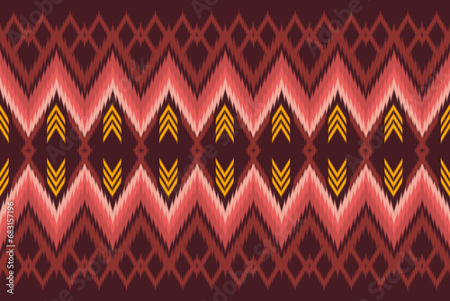 Geometric design fabric pattern, seamless, wallpaper, clothing, carpet, fiber, yarn and shawl. Asian Indian. Abstract background.