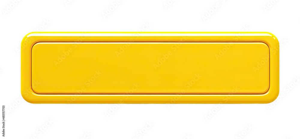 Illustration of blank yellow web button isolated on transparent background Illustration of blank yellow web button isolated on transparent background