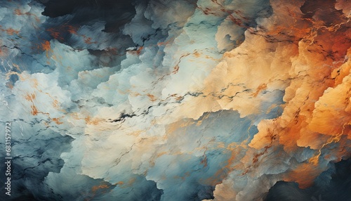 Dynamic Cloudscape: Vibrant and Serene Abstract Background