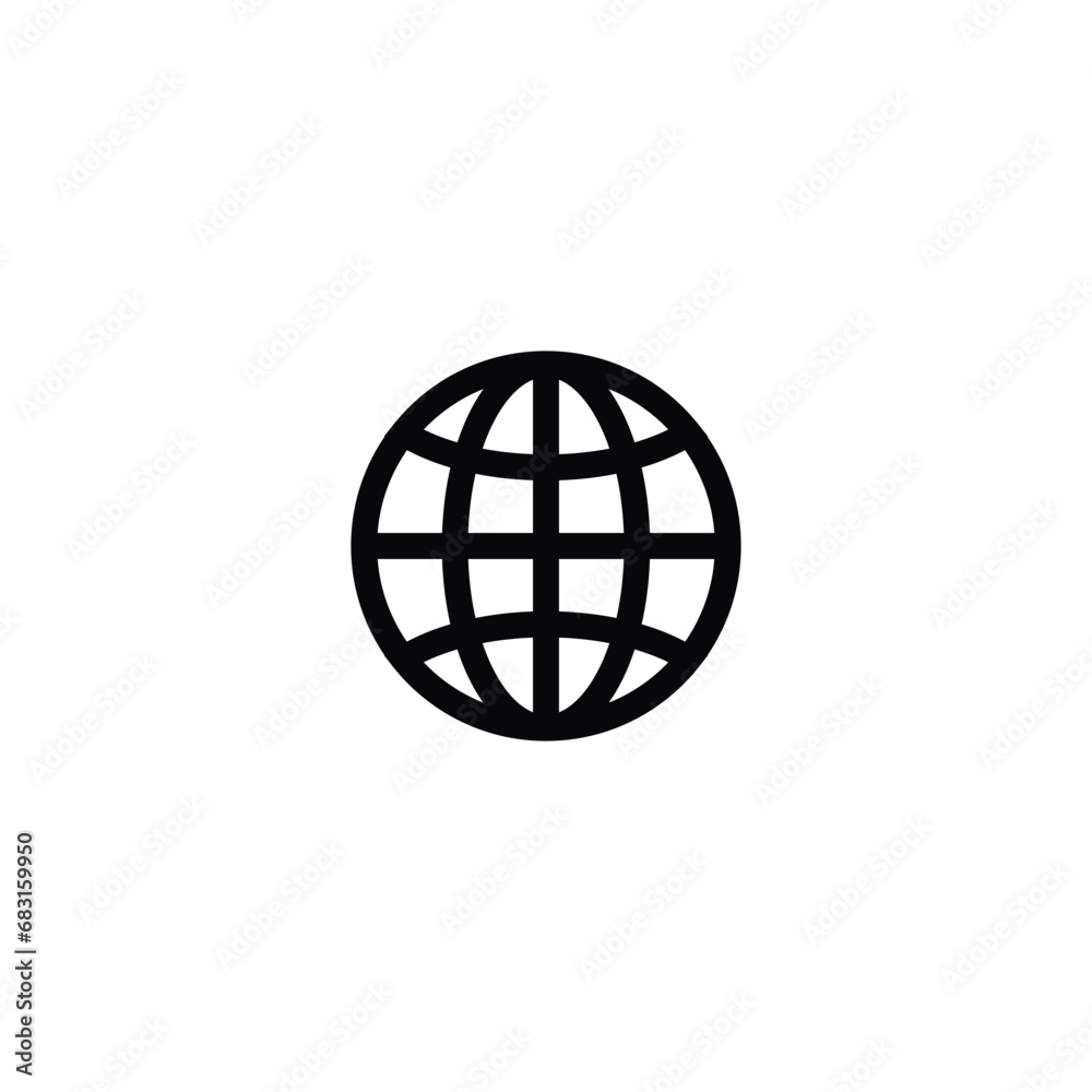 Globe icon vector, go to web icon symbols vector Globe icon vector, go to web icon symbols vector