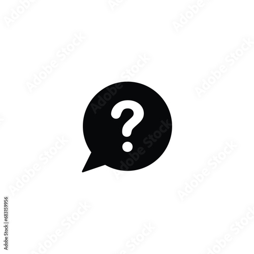 Question icon, question sign vector design