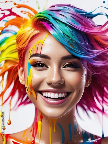 Rainbow girl