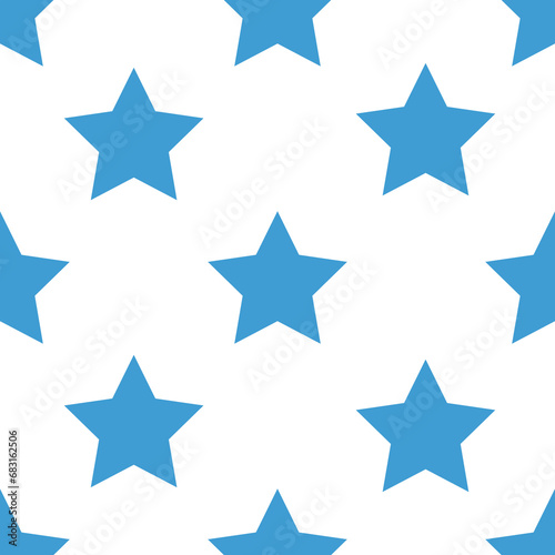 Fototapeta Naklejka Na Ścianę i Meble -  Digital png illustration of blue stars pattern on transparent background